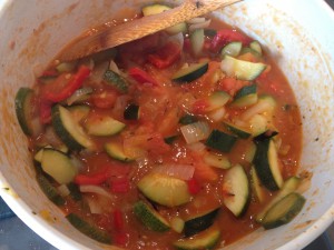 Courgette ratatouille Cindy